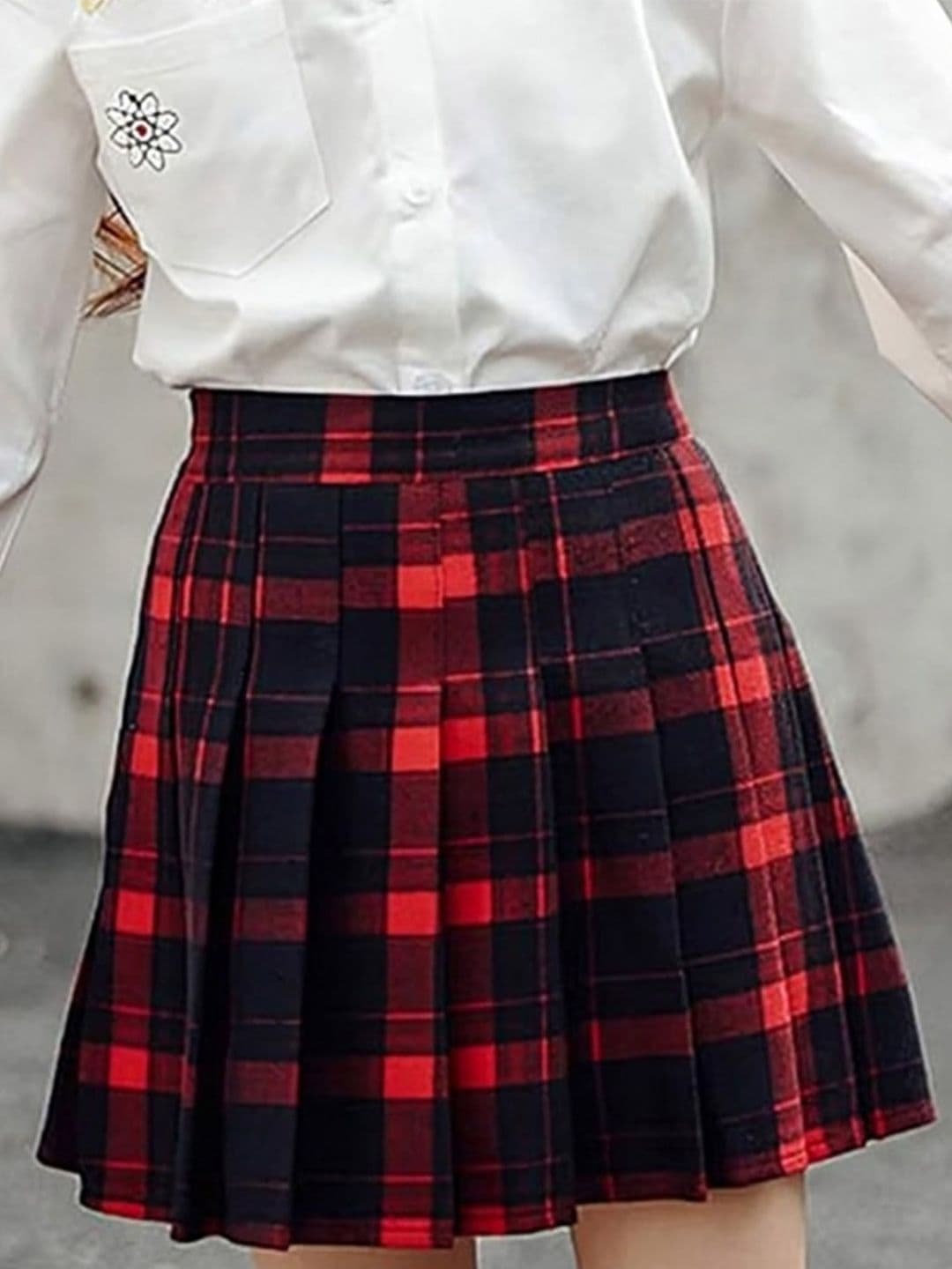 Xsole Girls Checked Skirt - view 1
