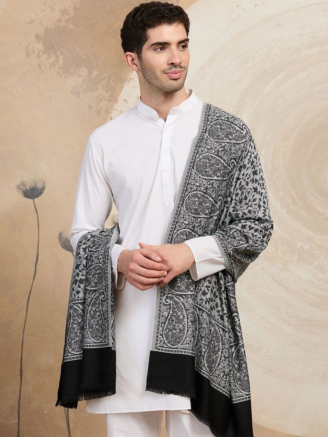 WEAVERS VILLA Men Merino Wool Mufflers - view 1