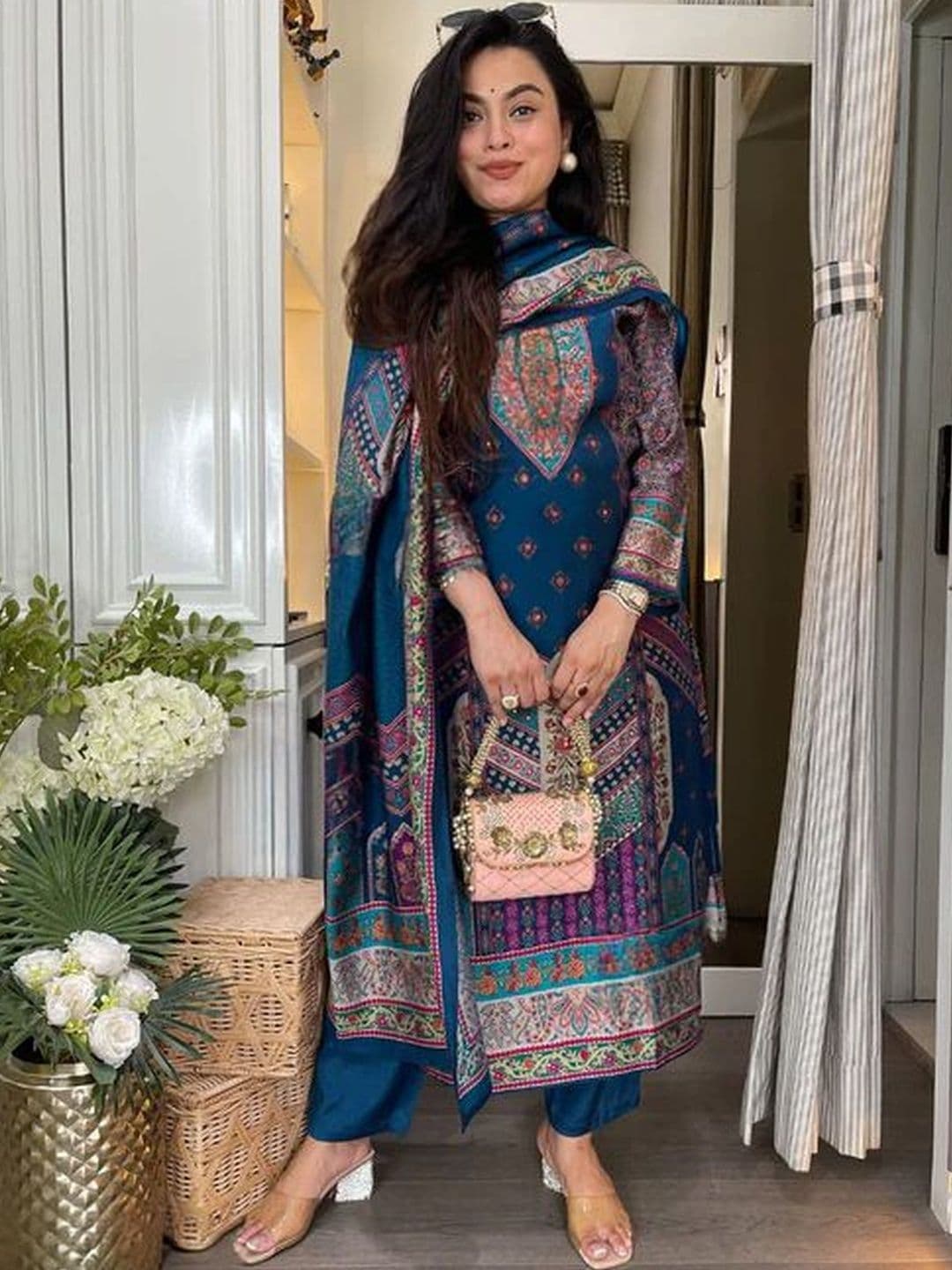 Moda Rapido Women Ethnic Motifs Printed Regular Kurta with Trousers & With Dupatta - view 1