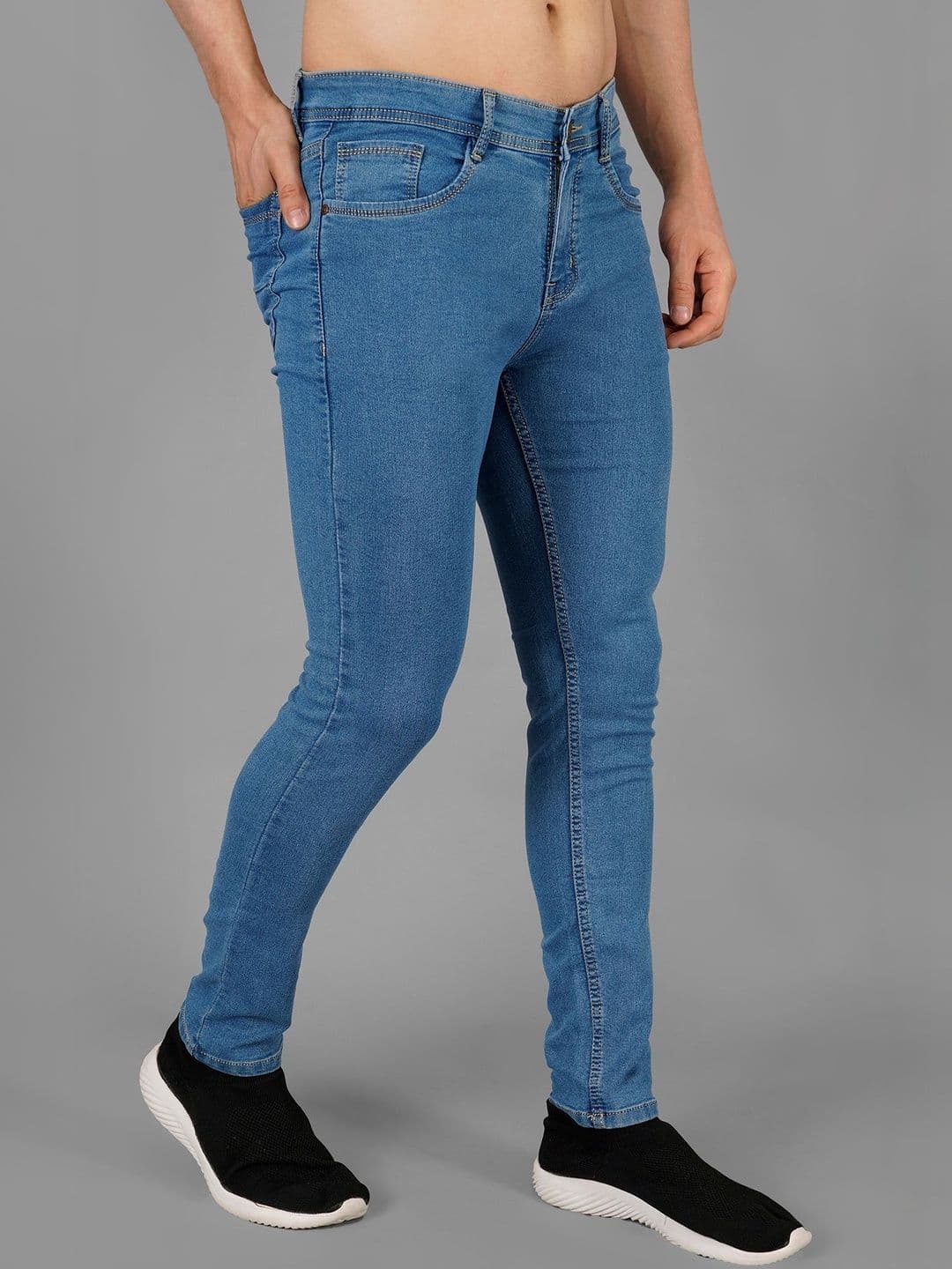 NIVASU Men Skinny Fit Mid-Rise Stretchable Jeans - view 1