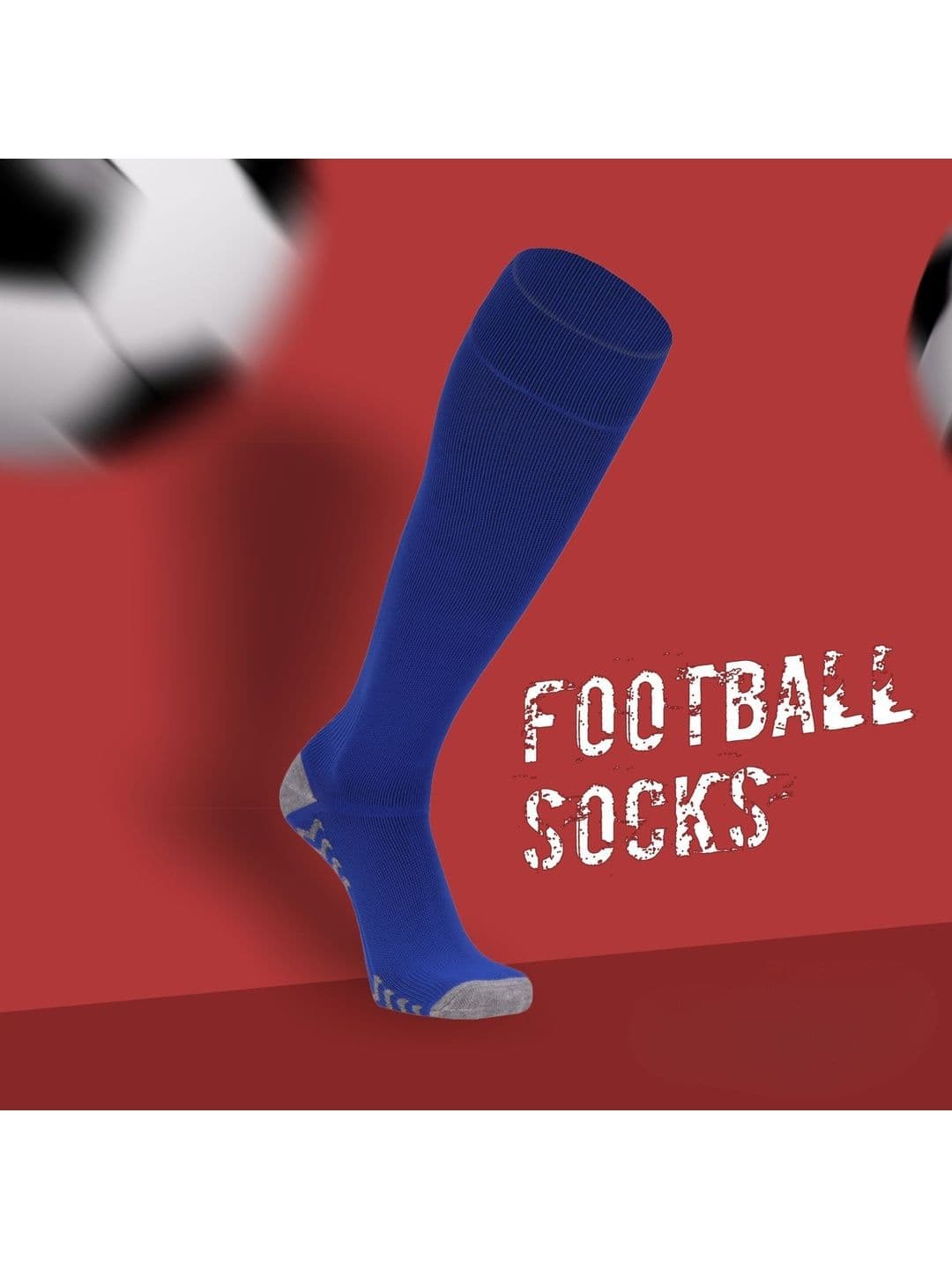 HEBTROCO Men Breathable Knee-Length Football Socks - view 1