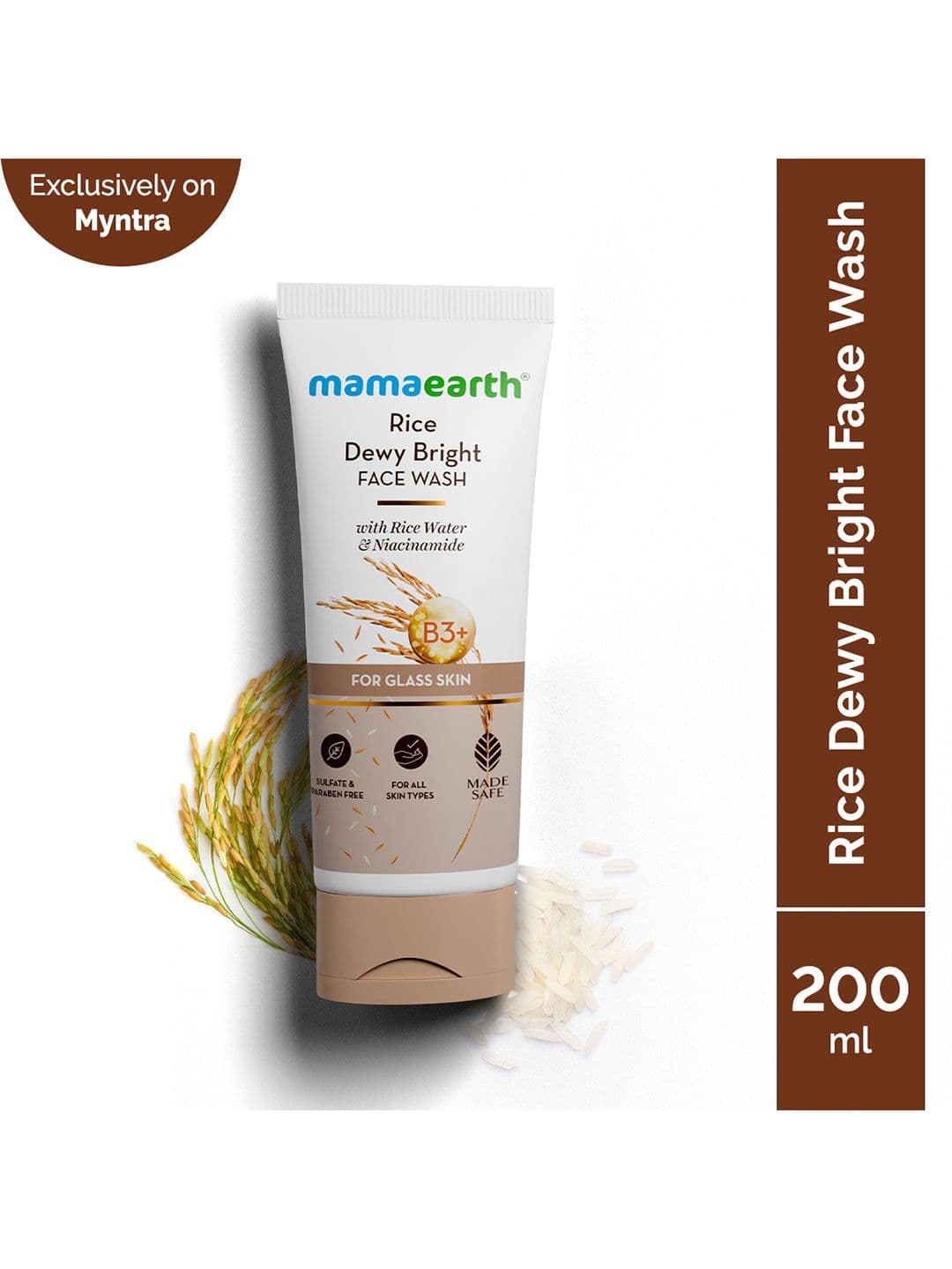 Mamaearth Rice Dewy Bright Face Wash With Rice Water & Niacinamide - 200ml - view 1