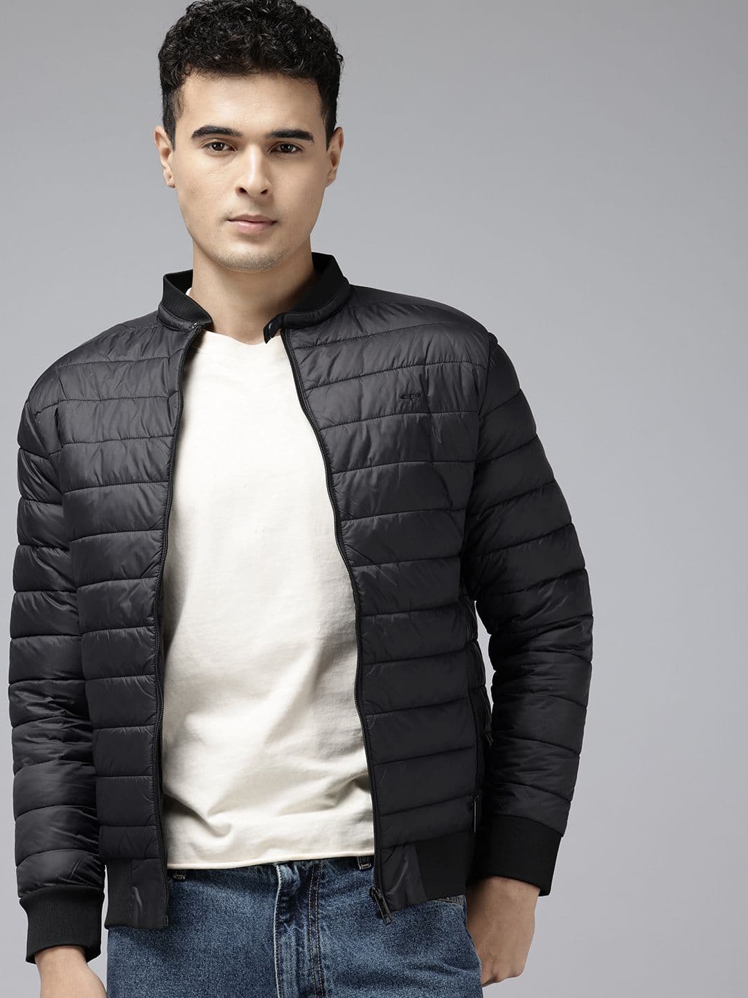ColorPlus Mock Collar Quilted Jacket - view 1