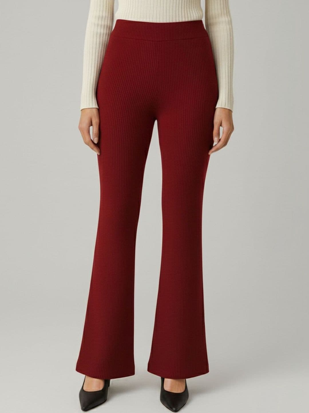 Plus Size Women Comfort Wrinkle Free Trousers - view 1