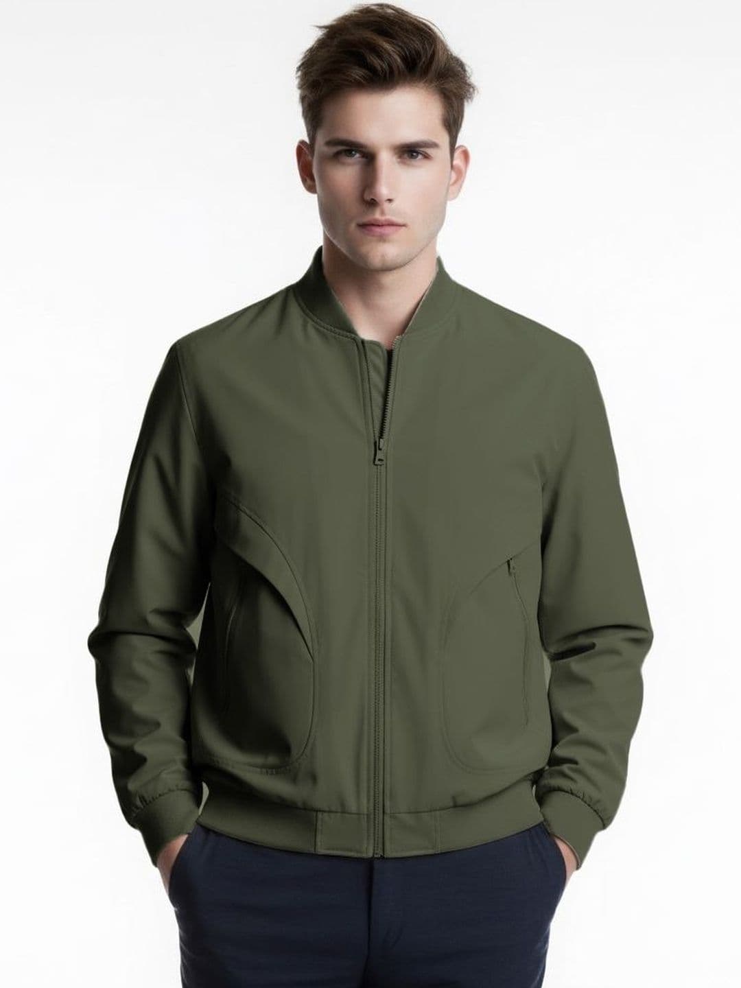 StyleCast x Revolte Men Bomber Jacket - view 1