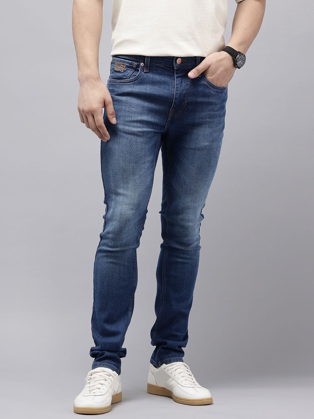 U.S. Polo Assn. Denim Co. Men Regallo Skinny Fit Heavy Fade Stretchable Jeans - view 1
