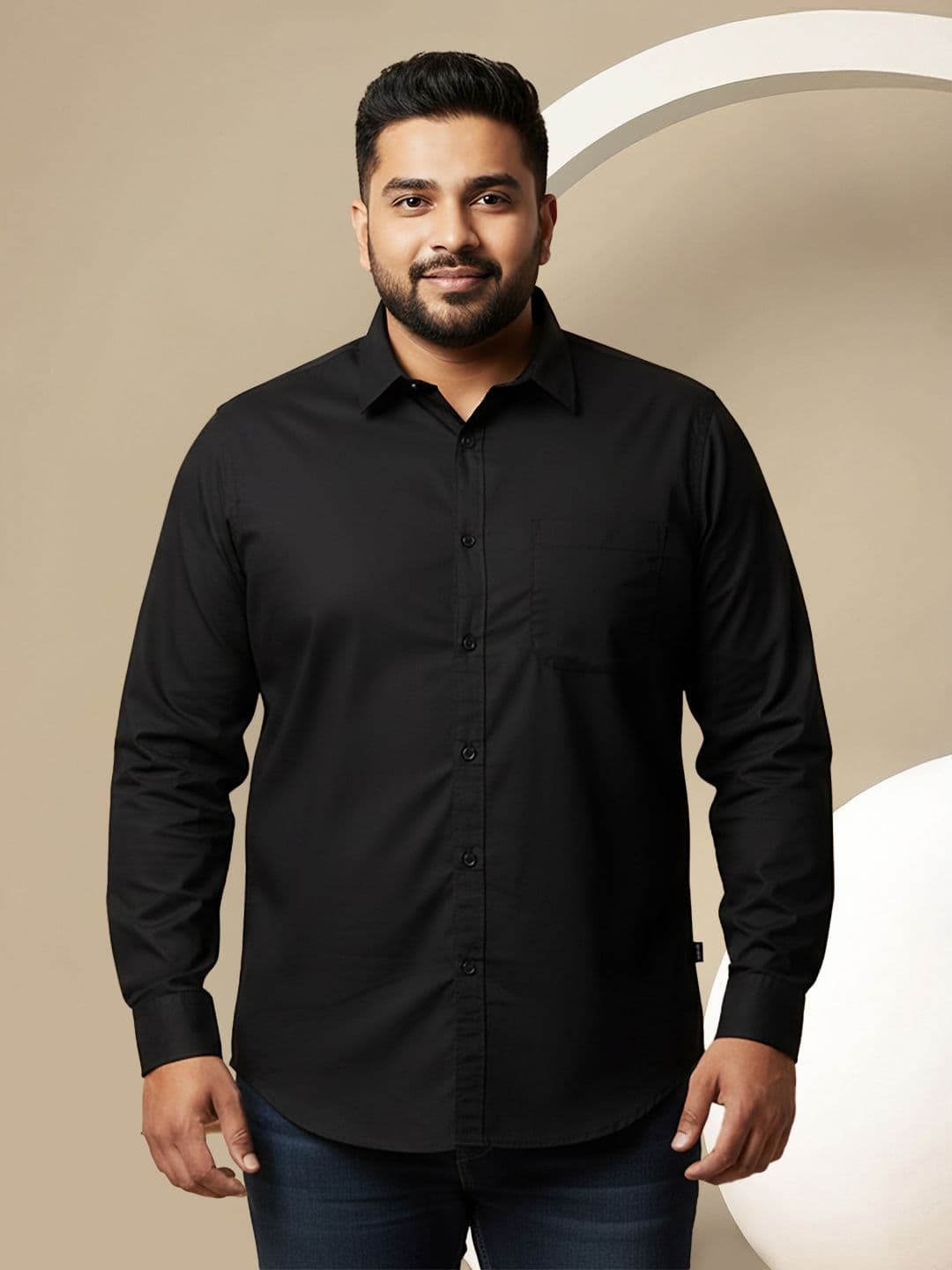 Sztori Plus Size Comfort Fit Casual Shirt - view 1