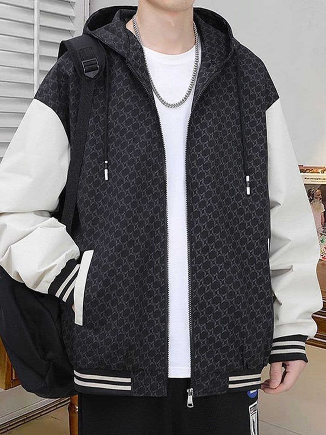 StyleCast x Revolte Men Geometric Casual Jacket - view 1
