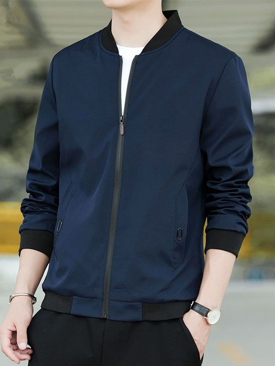StyleCast x Revolte Men Bomber Jacket - view 1