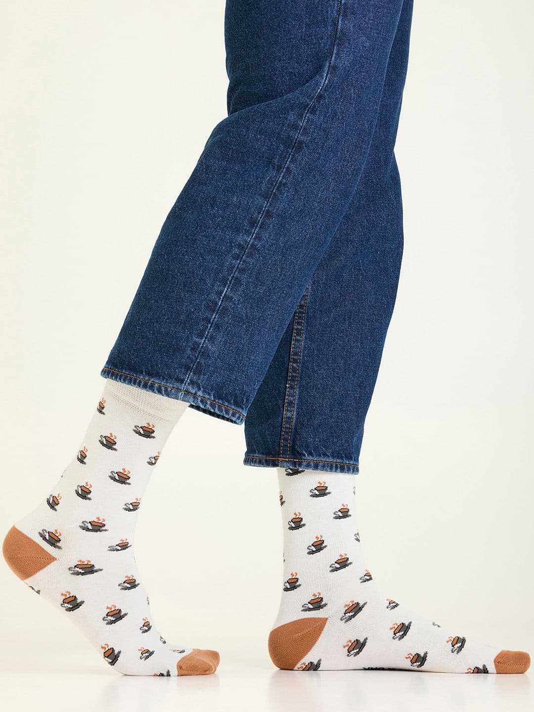 Mint & Oak Men Patterned Crew Length Socks - view 1