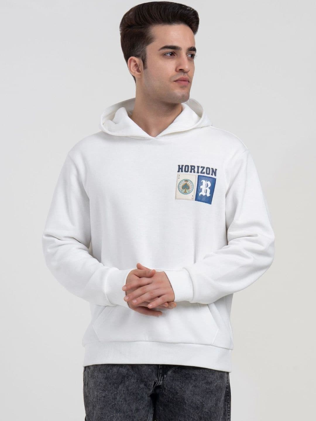 Red Tape Men Printed Hooded Sweatshirt - view 1