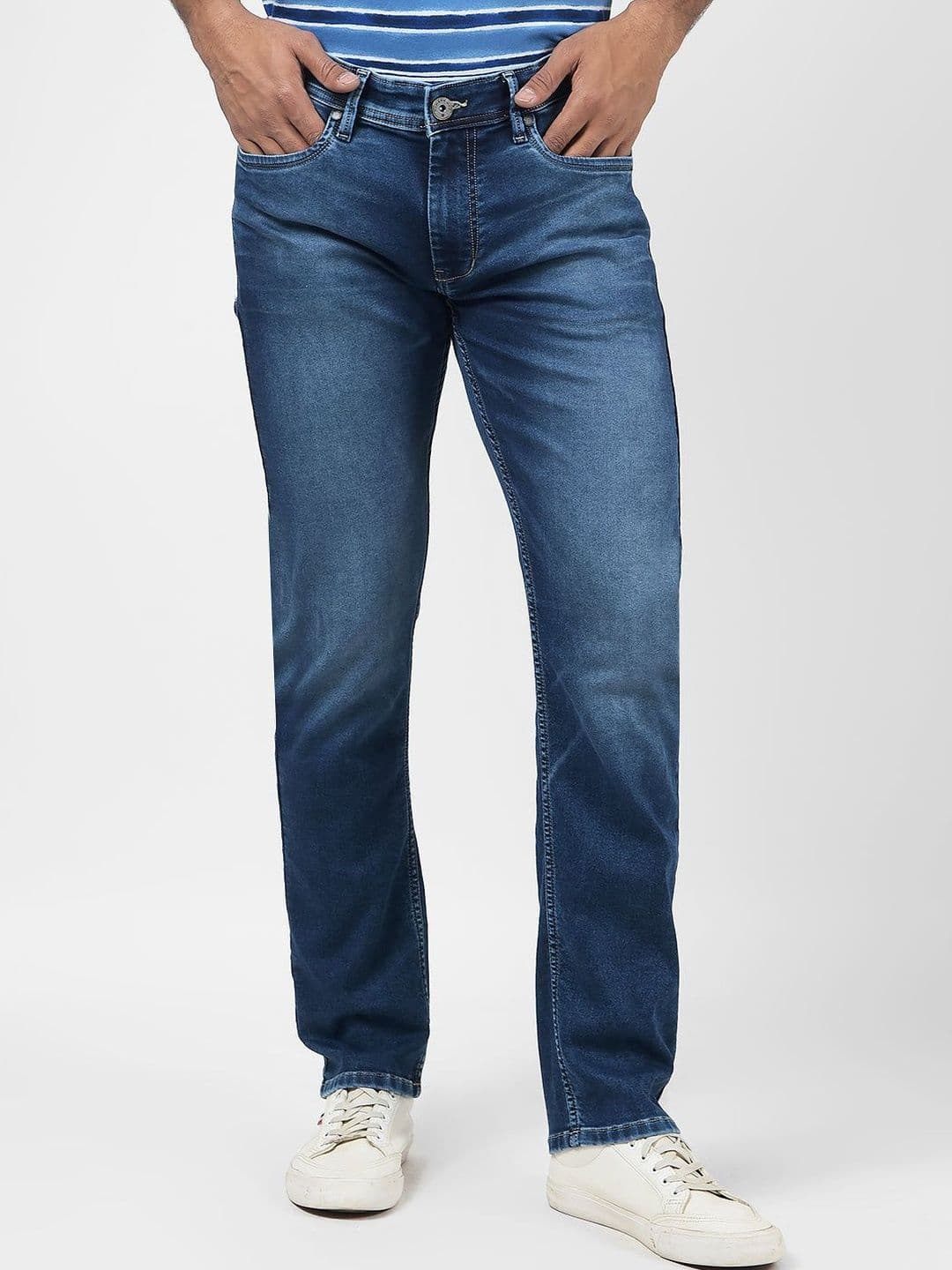 Numero Uno Men Skinny Fit Low-Rise Light Fade Stretchable Jeans - view 1