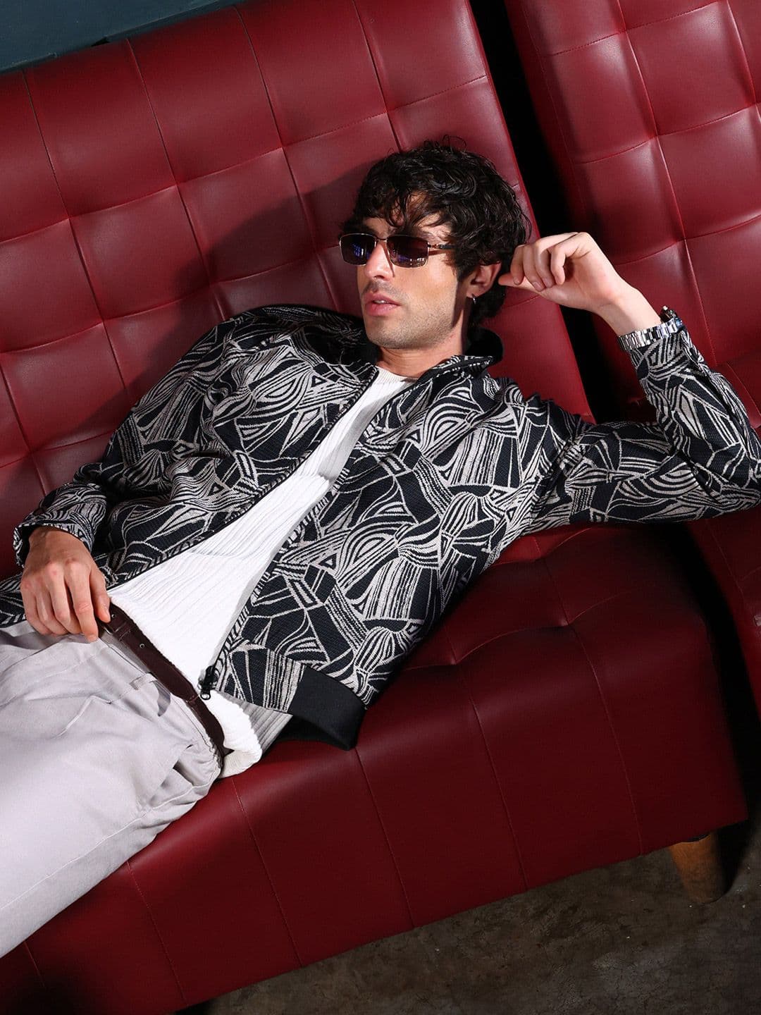 CAHOOT StrokeJacquard Light Bomber Jacket - view 1