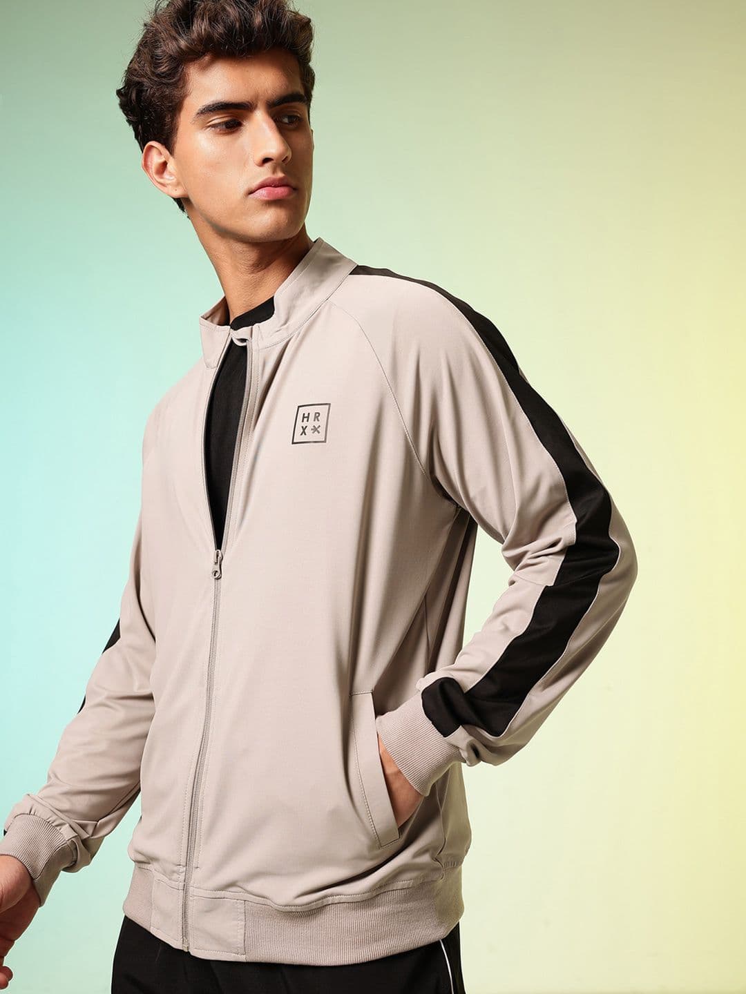 HRX by Hrithik Roshan Striped Training Sporty Jacket - view 1