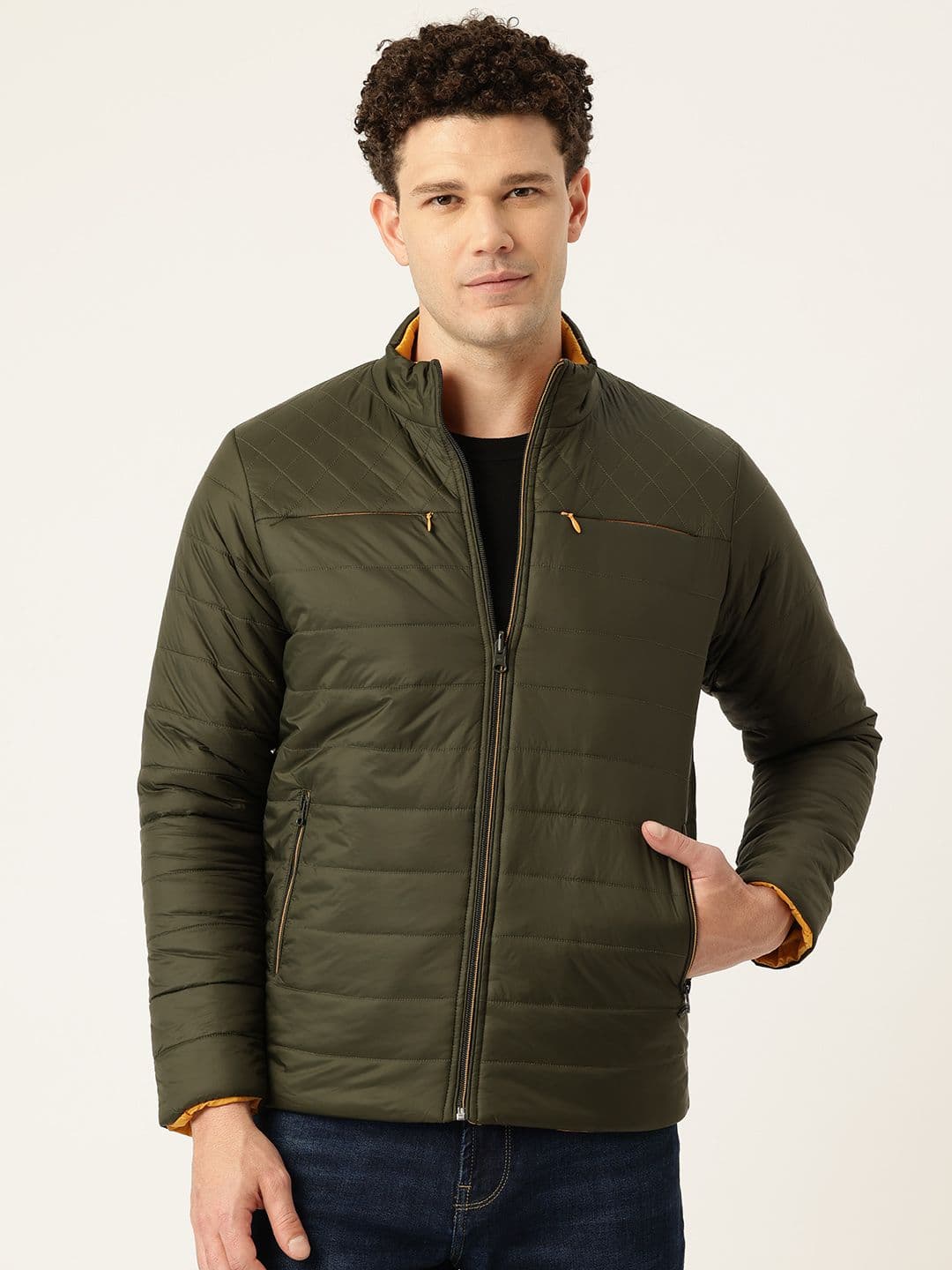 Monte Carlo Mock Collar Reversible Packable Jacket - view 1