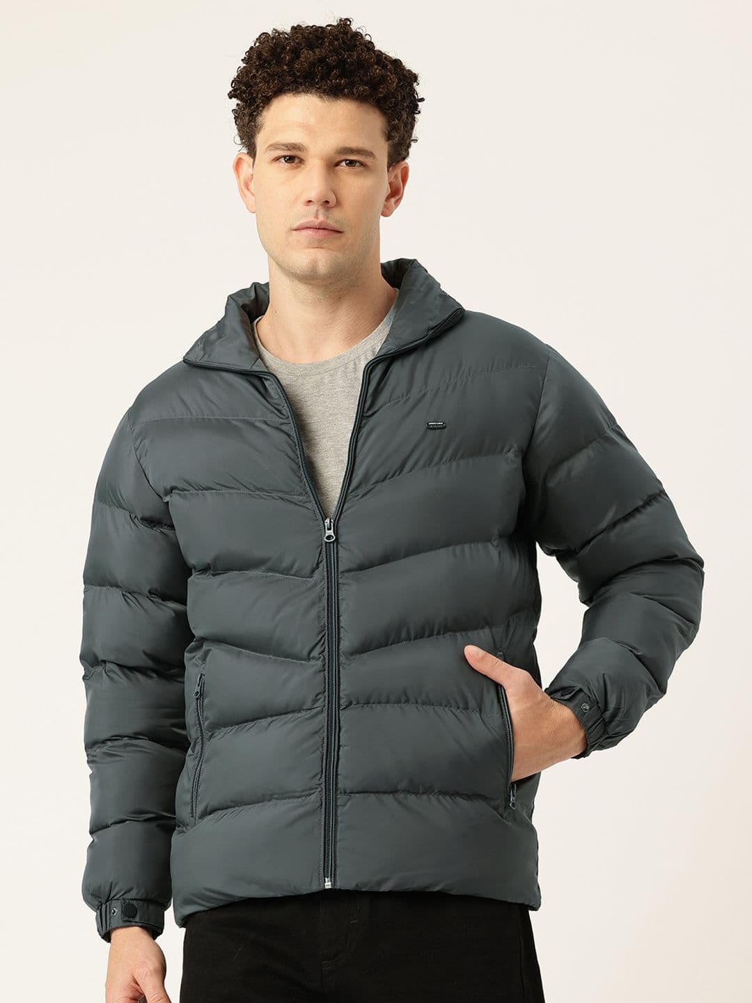 Monte Carlo Mock Collar Padded Jacket - view 1