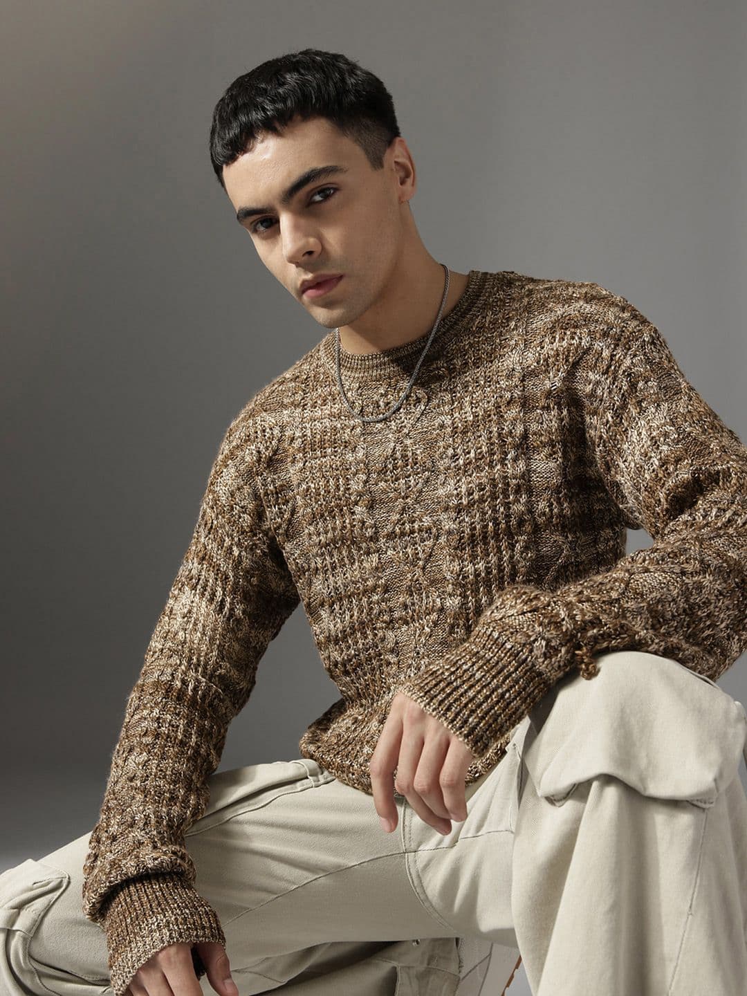 FCUK Cable Knit Pullover Sweaters - view 1