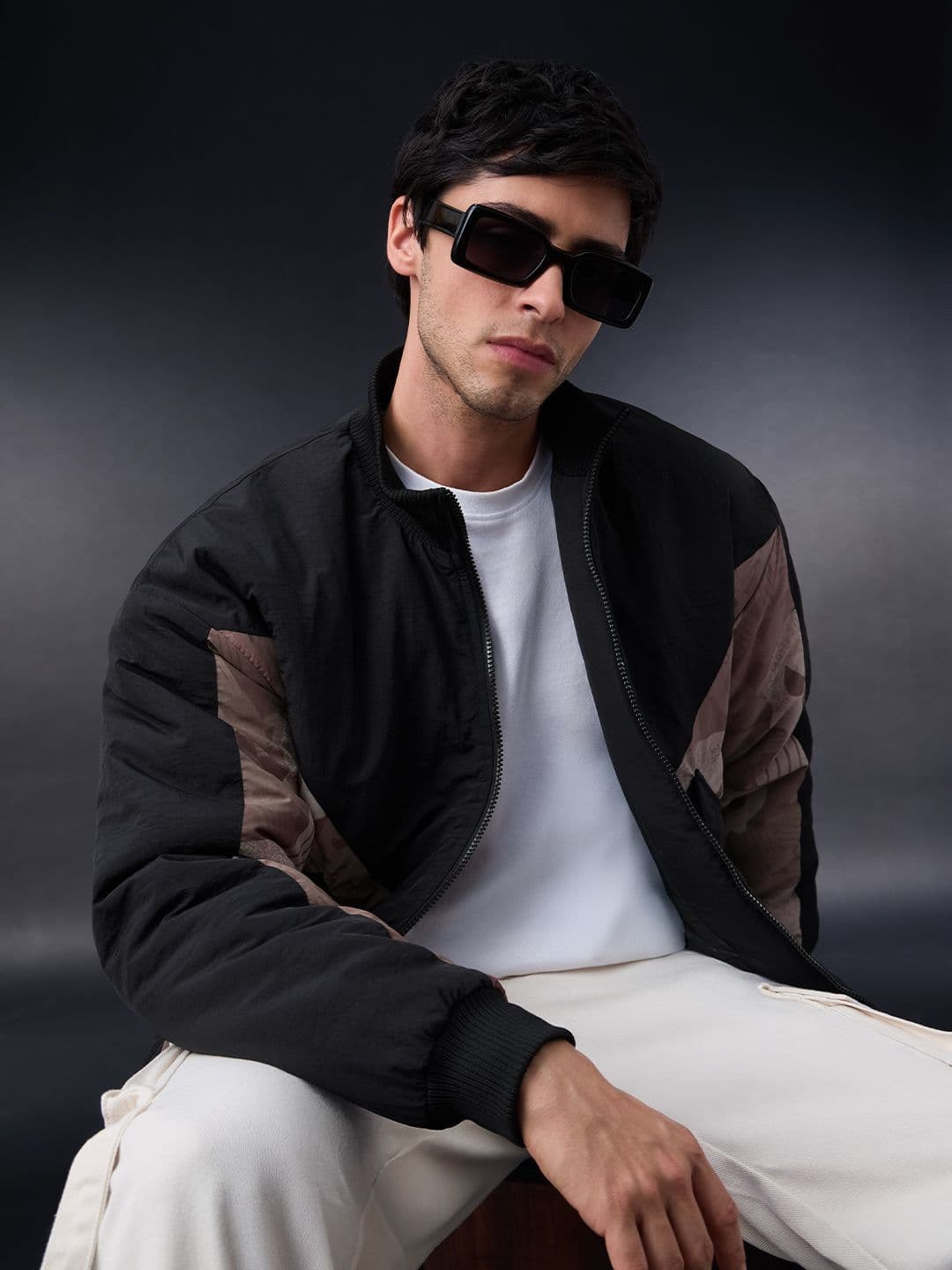 The Souled Store Men Regular Fit Punisher Printed Multi Puffer Jackets - view 1