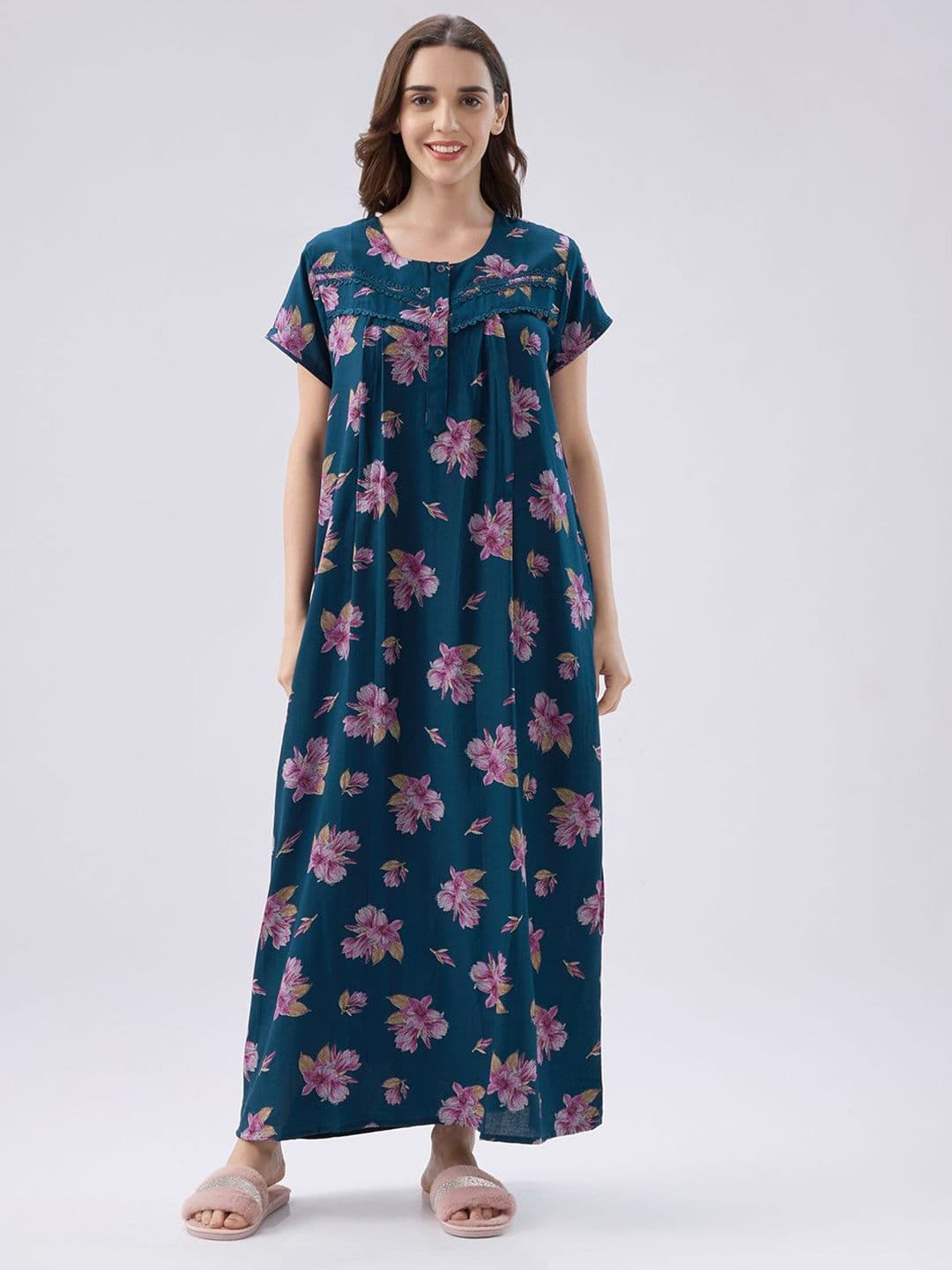 AV2 Printed Maxi Nightdress - view 1
