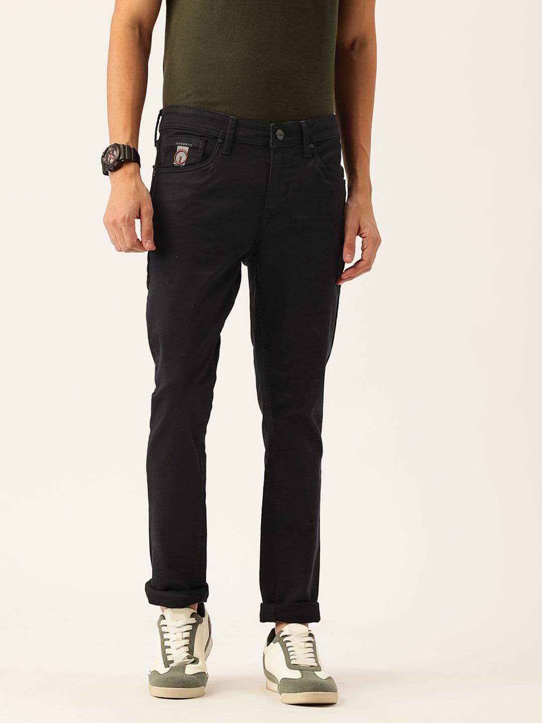 Integriti Men Skinny Fit Mid-Rise Stretchable Jeans - view 1