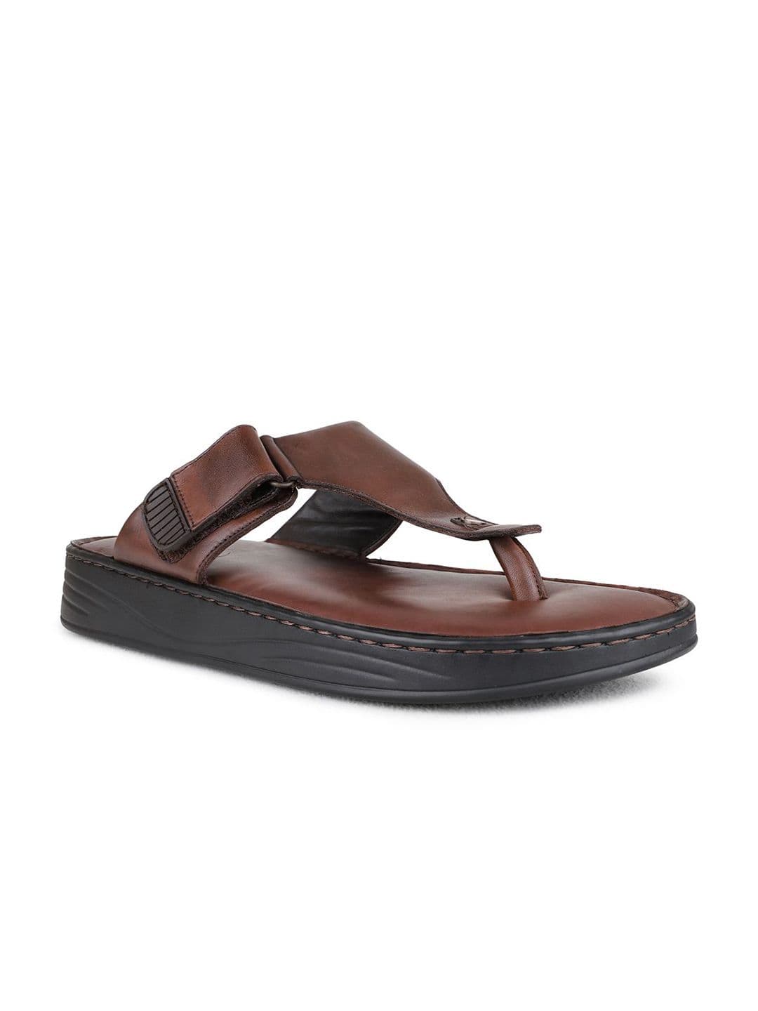 ATESBER by Inc.5 Men Leather Comfort Round Toe Slip On Sandals - view 1