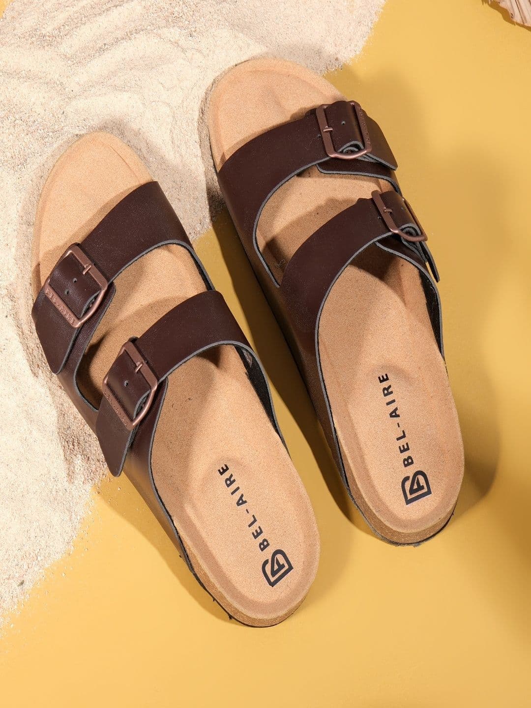 belaire lifestyle Men AIRE Cork Leather Comfort Sandals - view 1