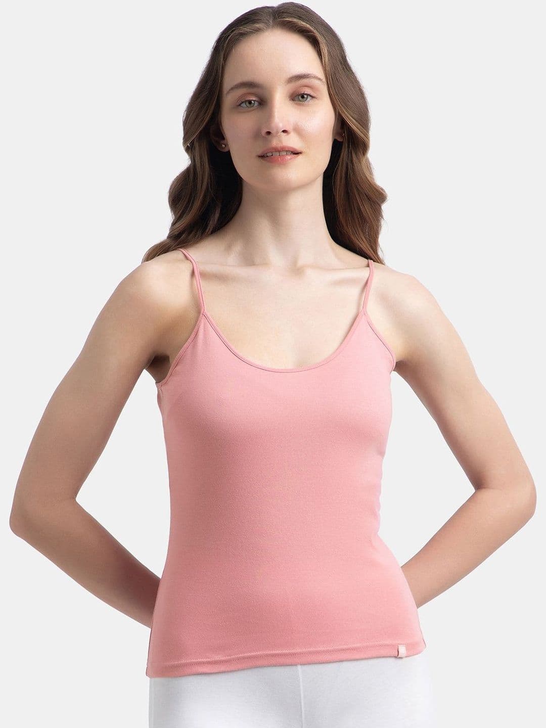 Jockey Super Combed Cotton Camisole with Adjustable Straps and StayFresh Treatment-1487 - view 1