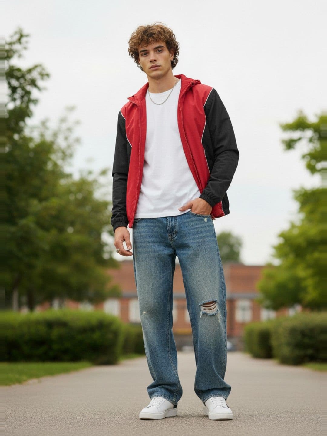glitchez Colorblocked Hooded Jacket - view 1