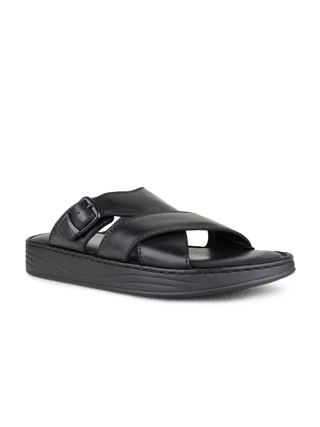 ATESBER by Inc.5 Men Leather Round Toe Comfort Sandals - view 1