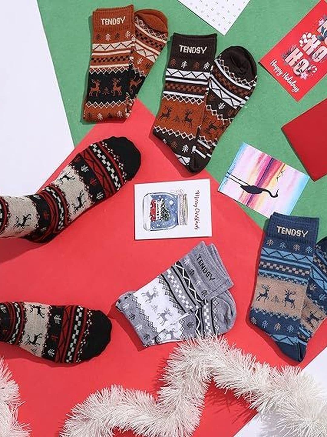 TENDSY 5-Pcs Calf-Length Socks - view 1