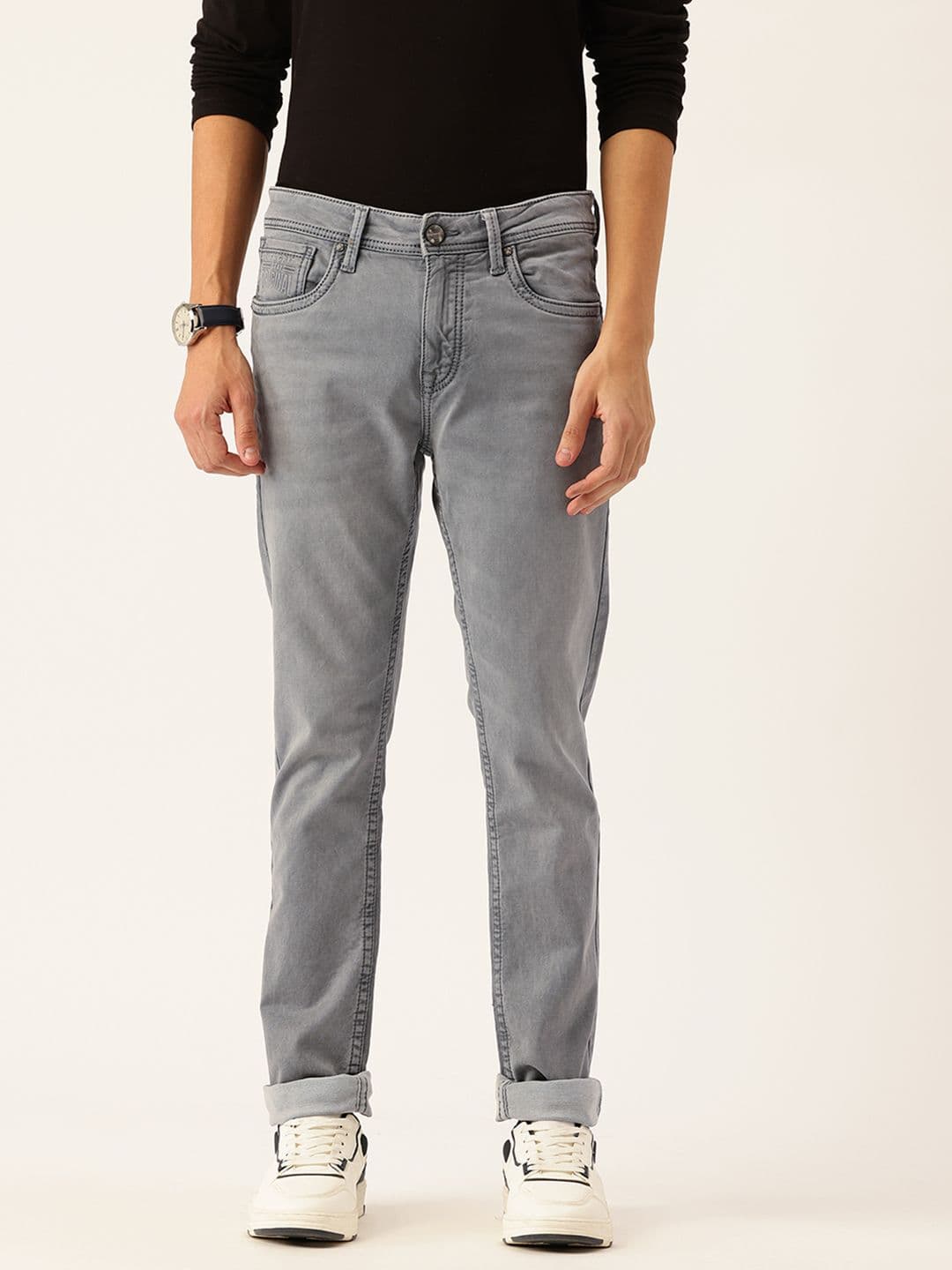 Integriti Men Smart Skinny Fit Mid-Rise Stretchable Jeans - view 1