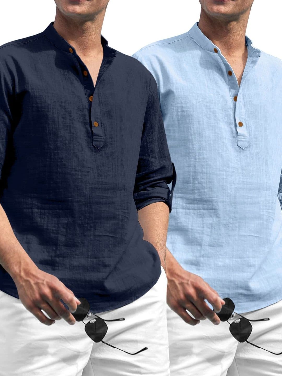 ZELINCO Men Thread Work Kurta - view 1