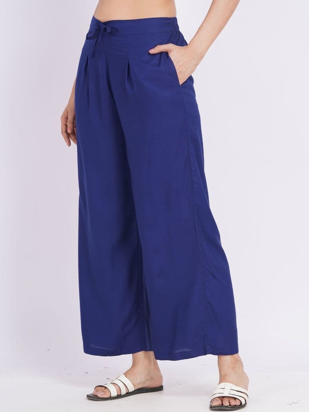 Minimul Cotton Wide Leg Palazzo Pant - view 1