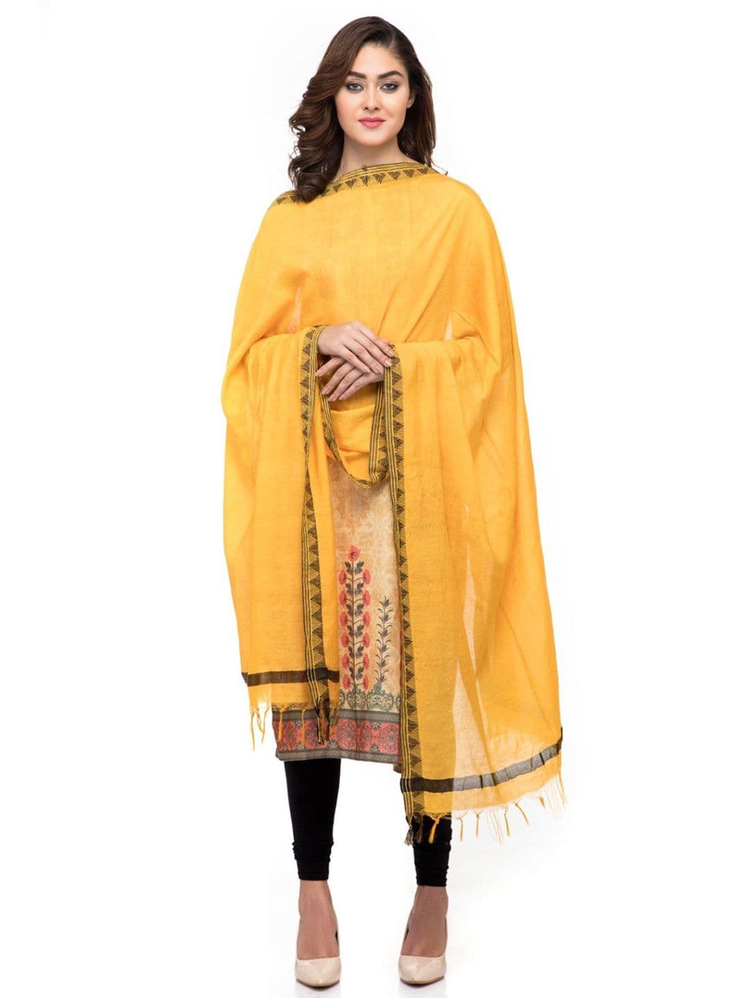 A R SILK DUPATTA HUB Woven Design Dupatta - view 1