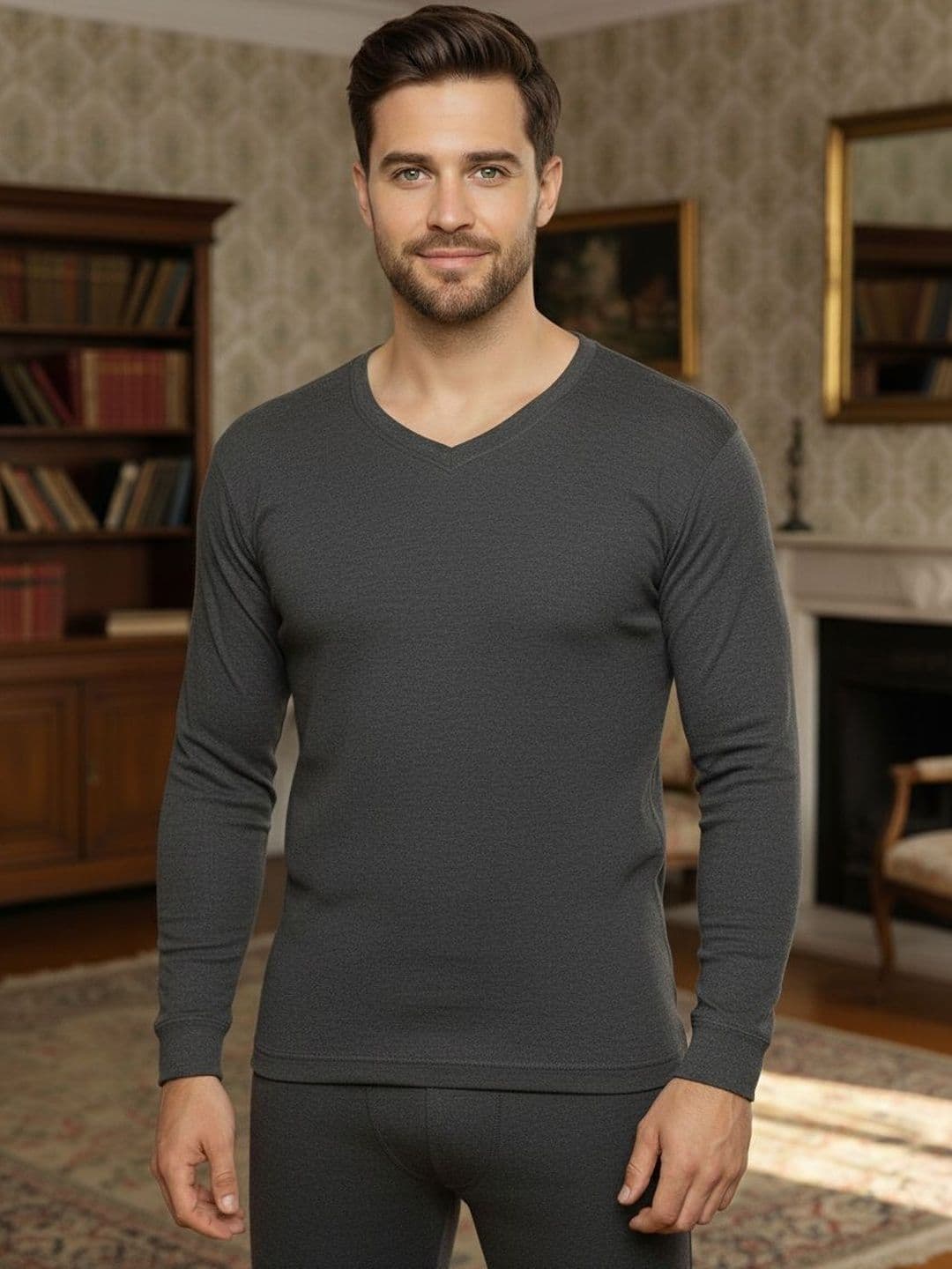 MACK JONNEY V-Neck Thermal Tops - view 1