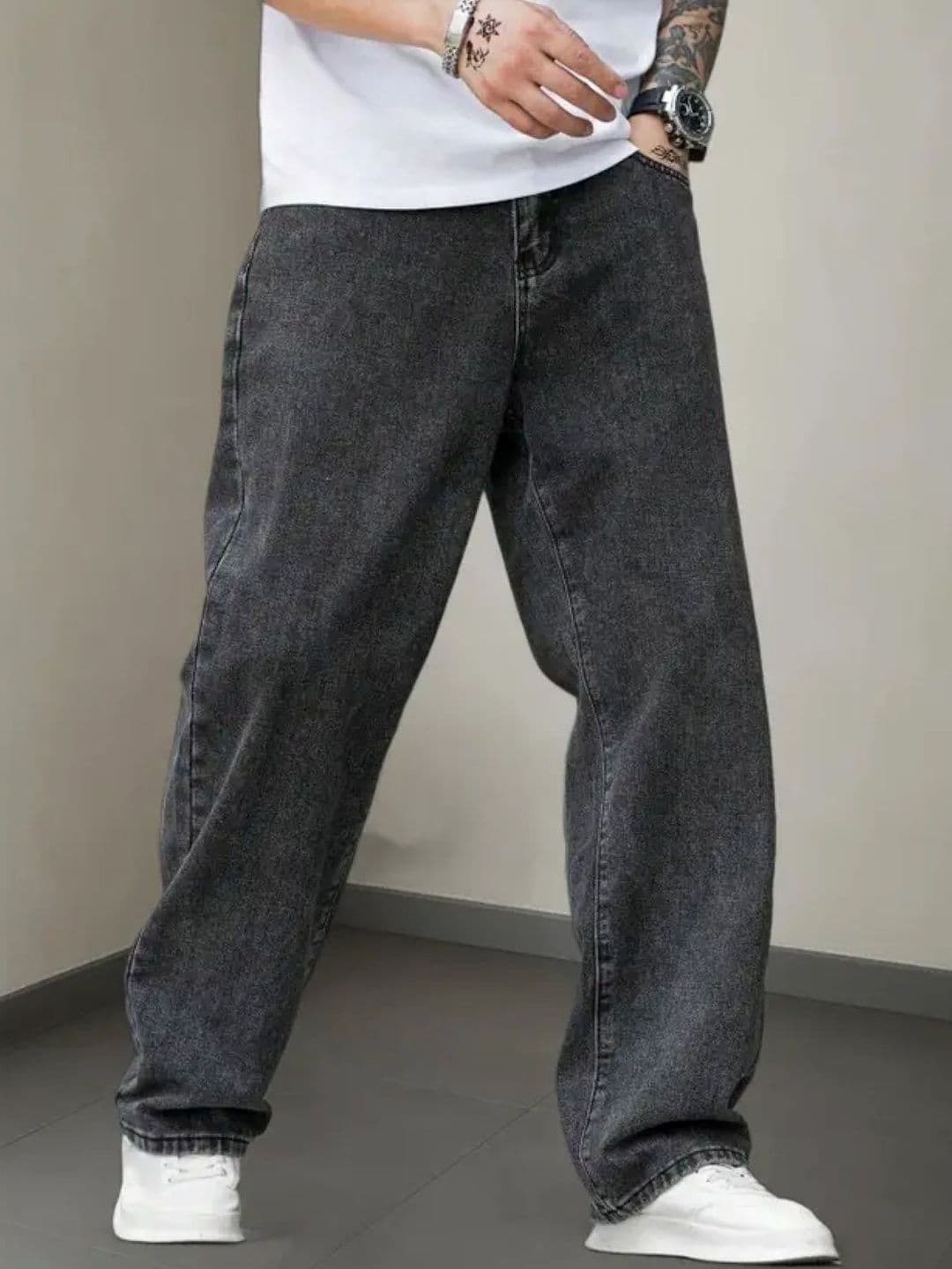 COMFITS Men Classic Relaxed Fit Mid-Rise Light Fade Stretchable Jeans - view 1