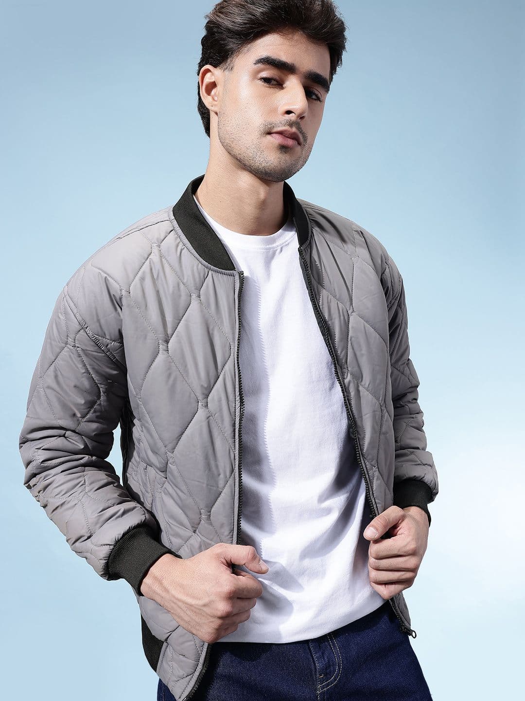 glitchez Quilted Bomber Jacket - view 1
