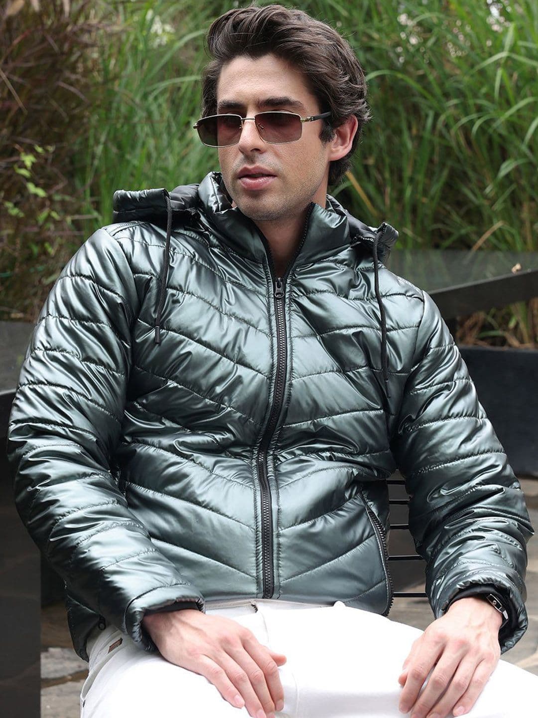 CAHOOT Men Hooded Solid Lightweight Puffer Jacket - view 1