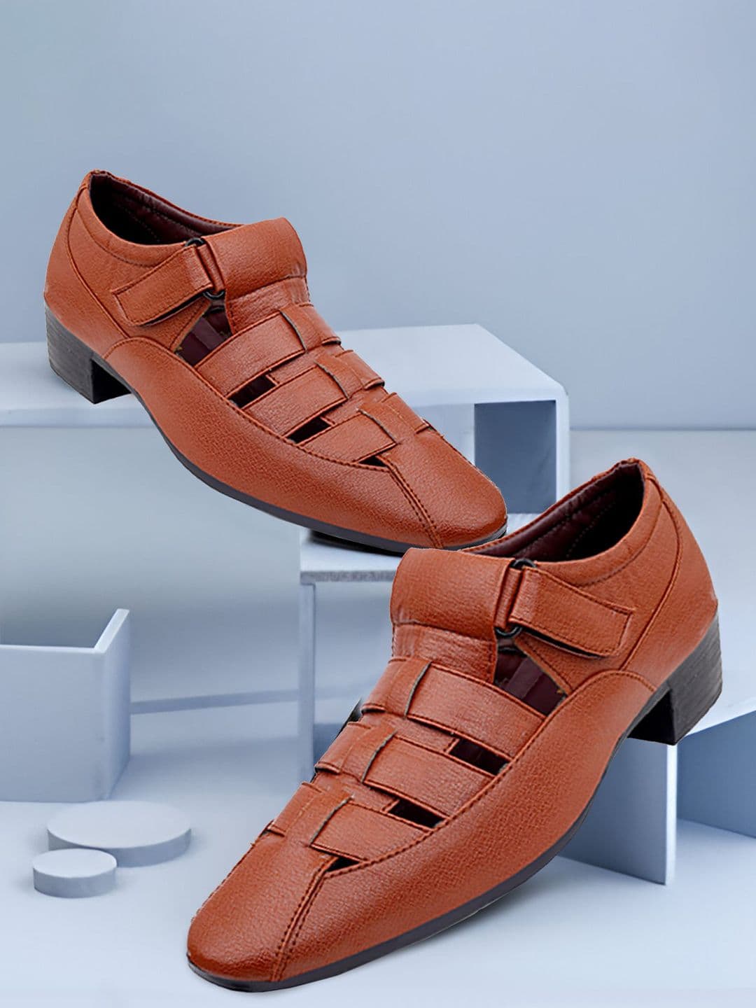 Bxxy Men Shoe-Style Height Increasing Block Heel Sandals - view 1