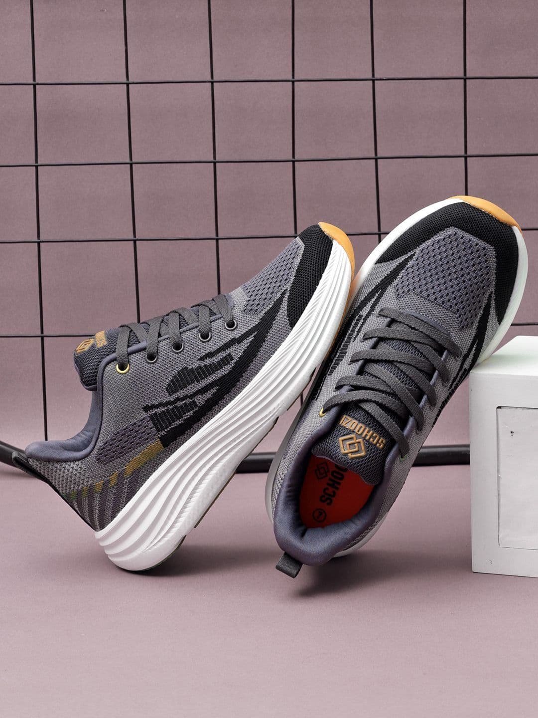 SCHOOZI Men Mesh Non-Marking Running Sports Shoes - view 1