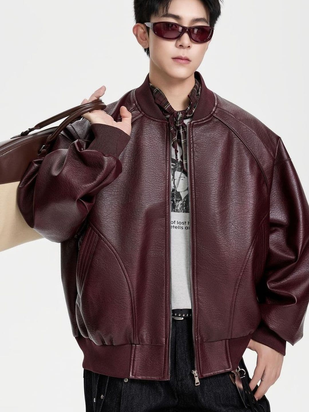 HERE&NOW Self Design Long Sleeves Biker Jacket - view 1