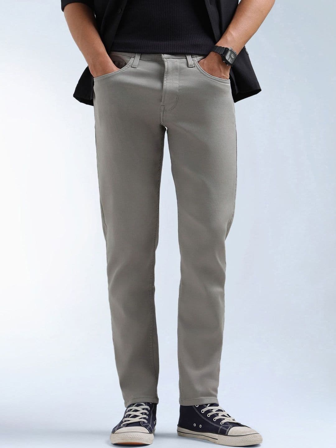 Flying Machine Men Tapered Fit Mid-Rise Jeans - view 1