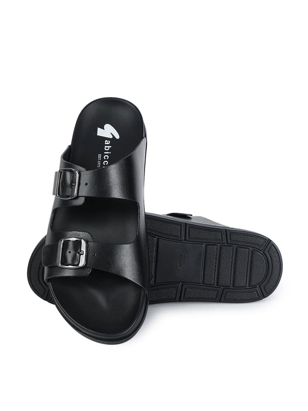 GABICCI Men Accord Black Leather Casual Sandals - view 1