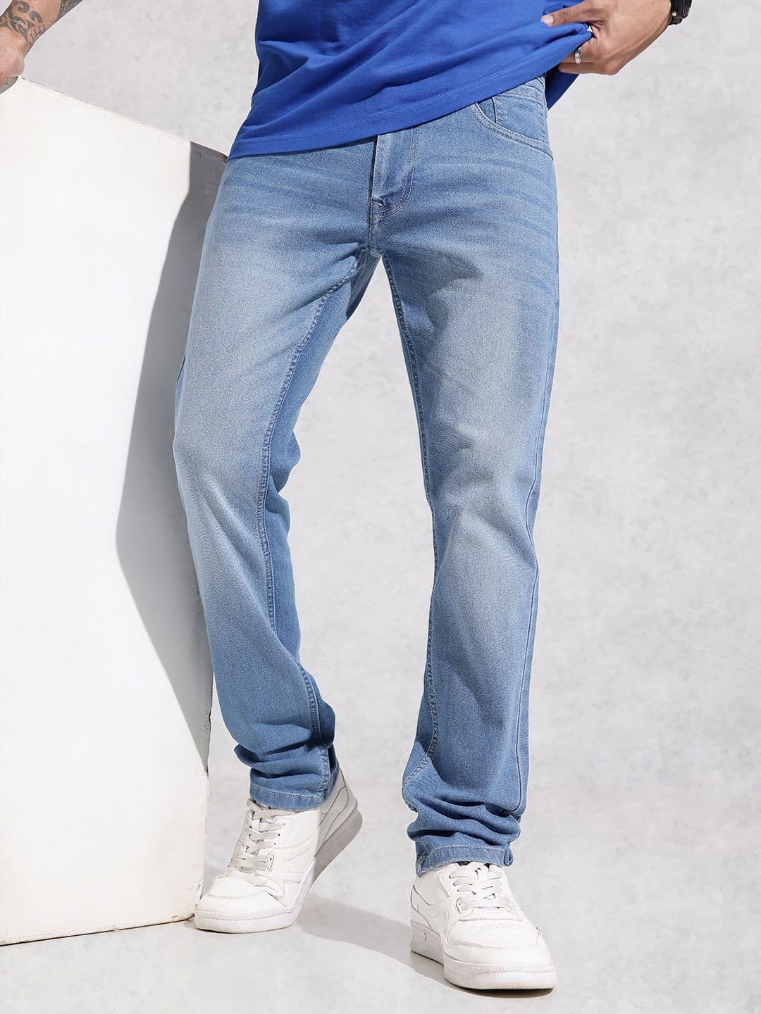 WROGN Men Slim Fit Stretchable Jeans - view 1