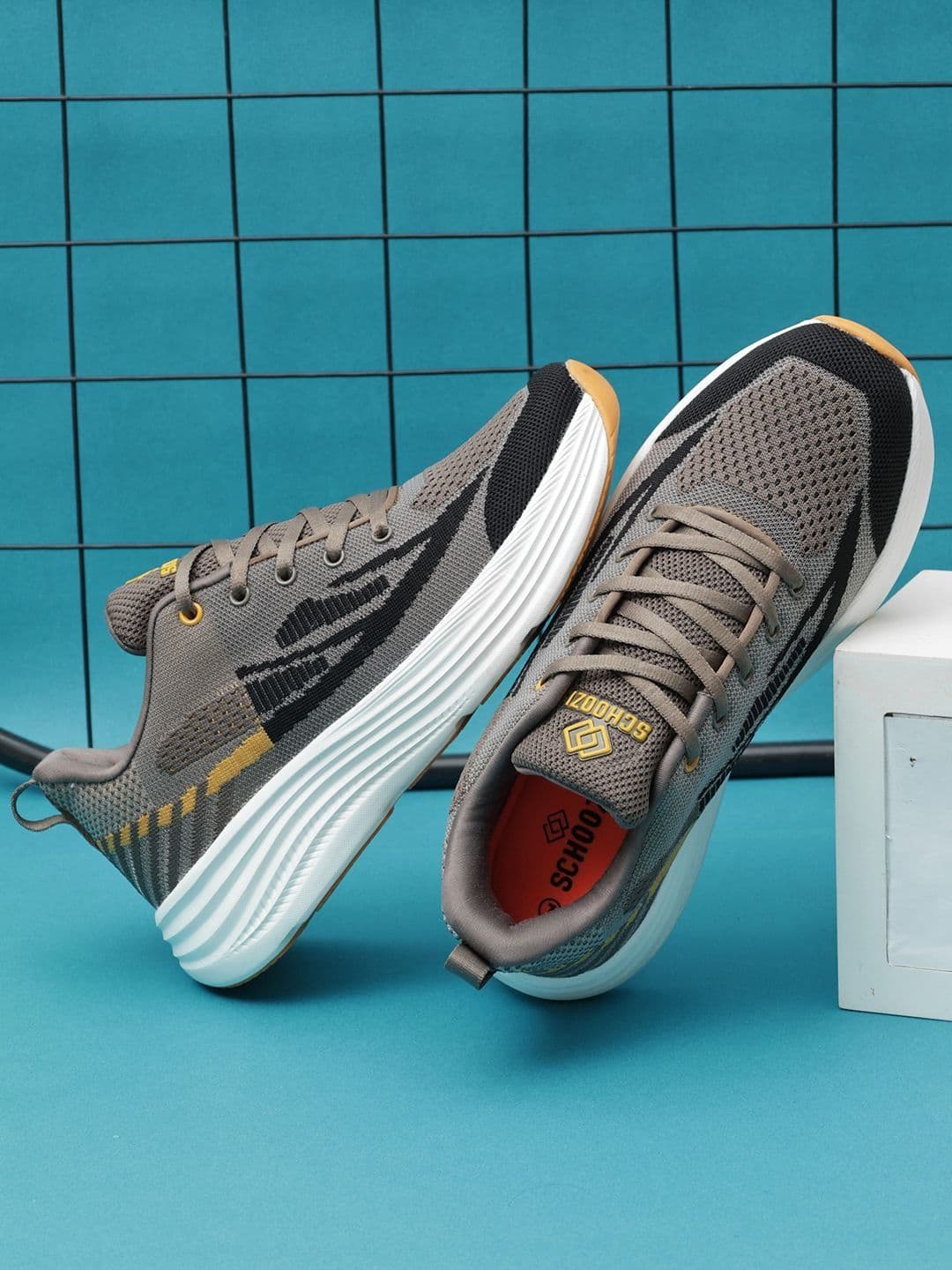 SCHOOZI Men Mesh Running Non-Marking Shoes - view 1