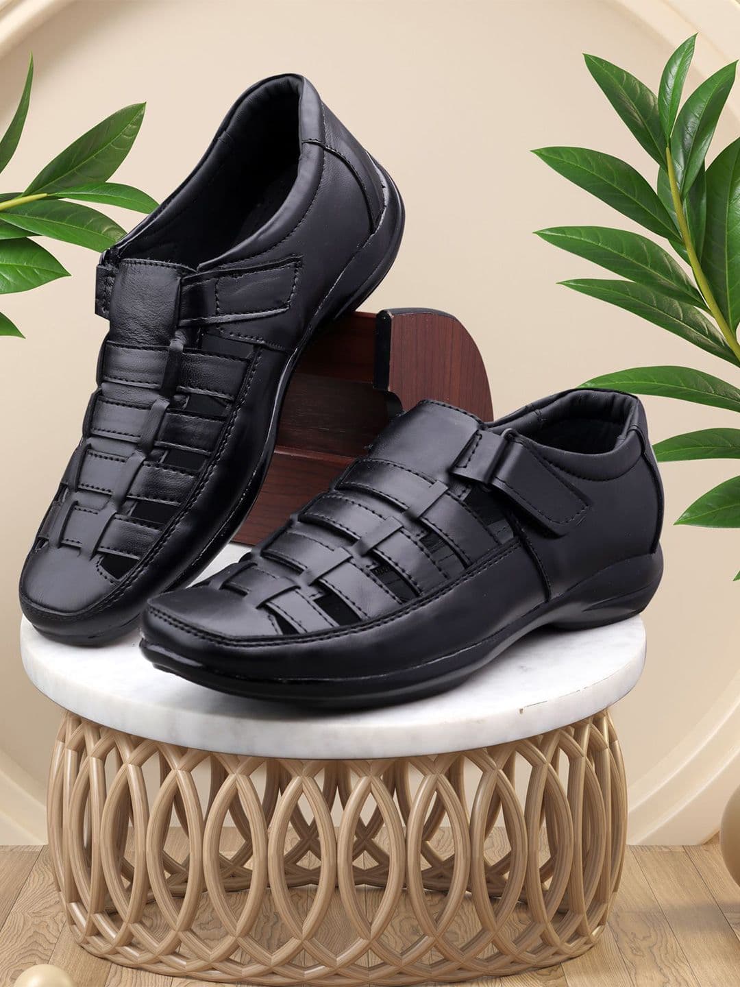 INKLENZO Men Leather Shoe-Style Sandals - view 1