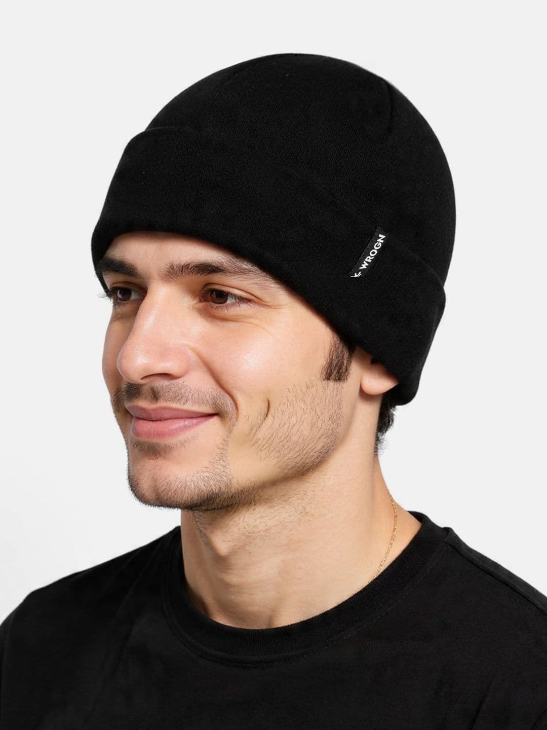 WROGN Unisex Solid Cuff Beanie - view 1