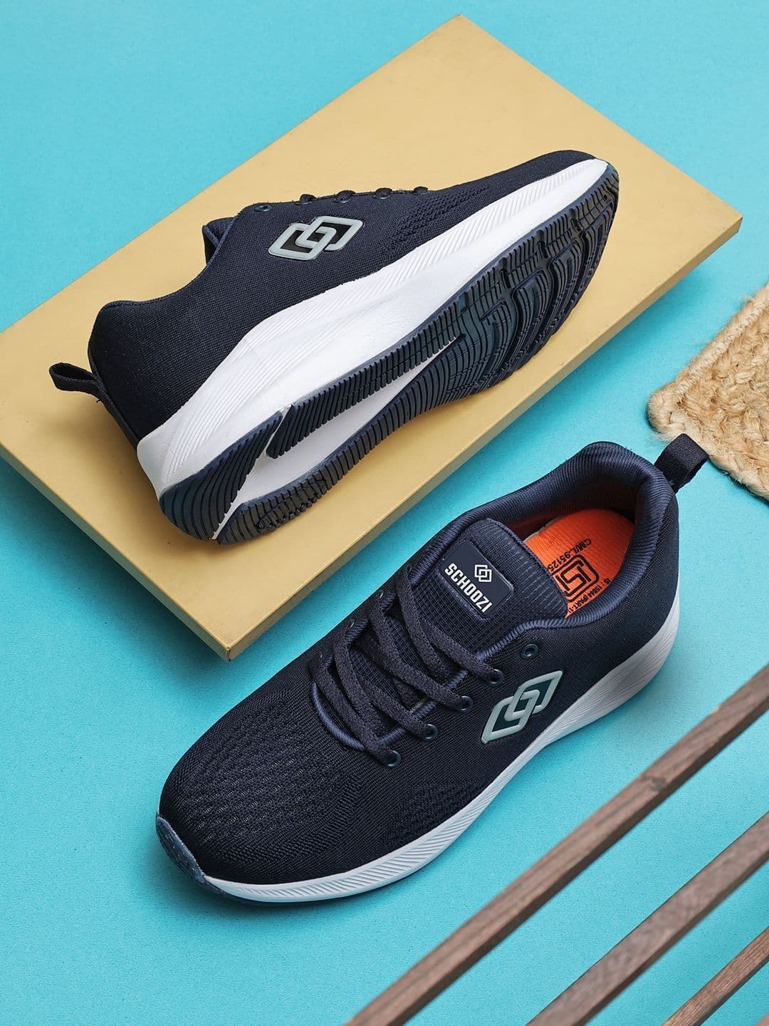 SCHOOZI Men Mesh Running Non-Marking Shoes - view 1