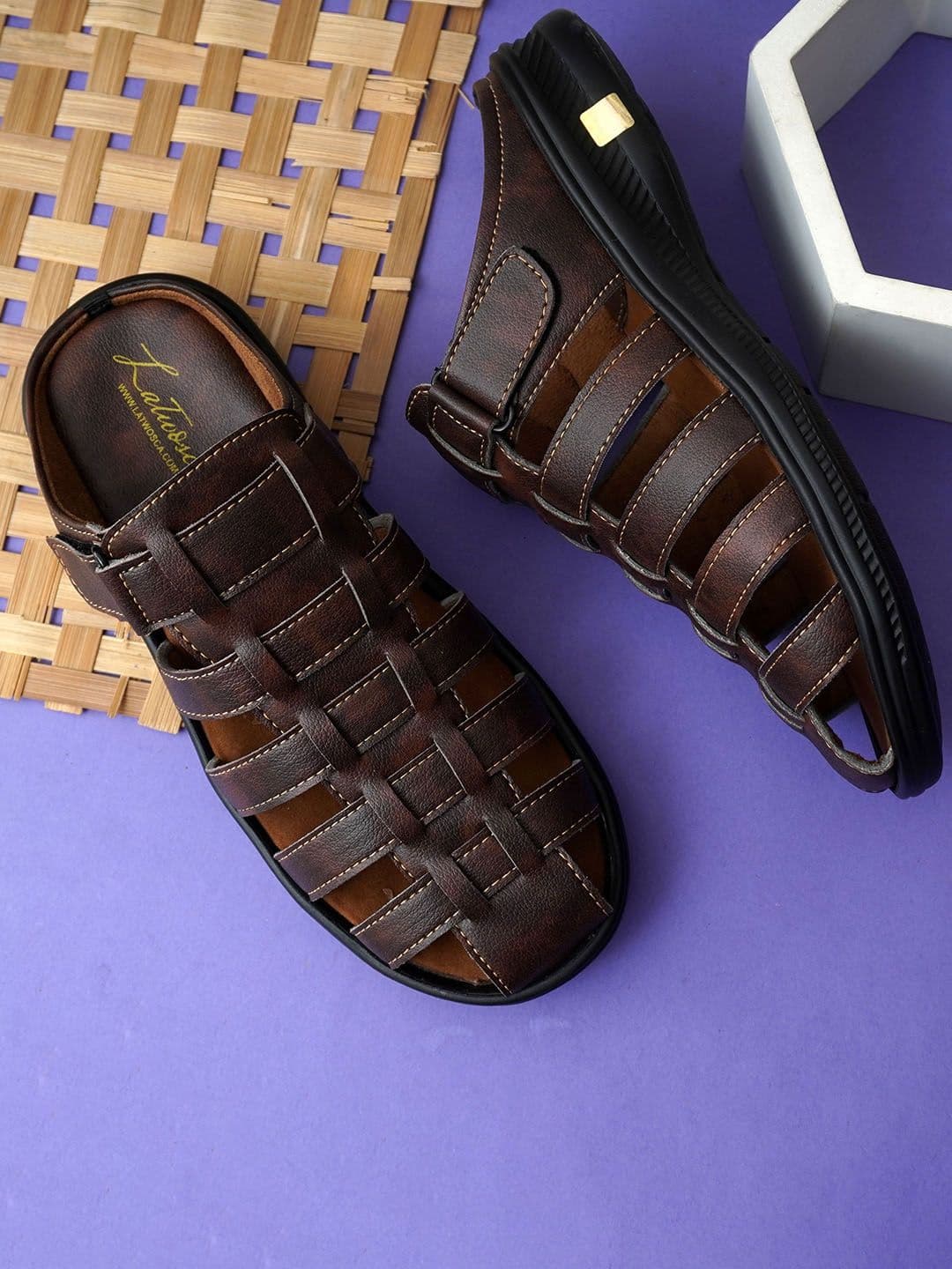 LATWOSCA Men Solid Casual Slip-On Flip Flops - view 1