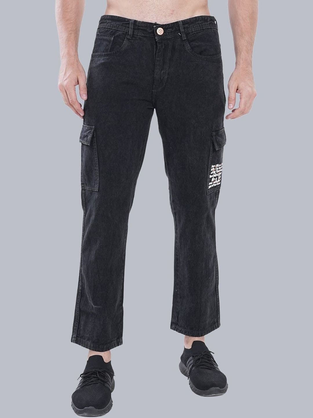 MM-21 Men Loose Straight Fit Mid-Rise Light Fade Jeans - view 1